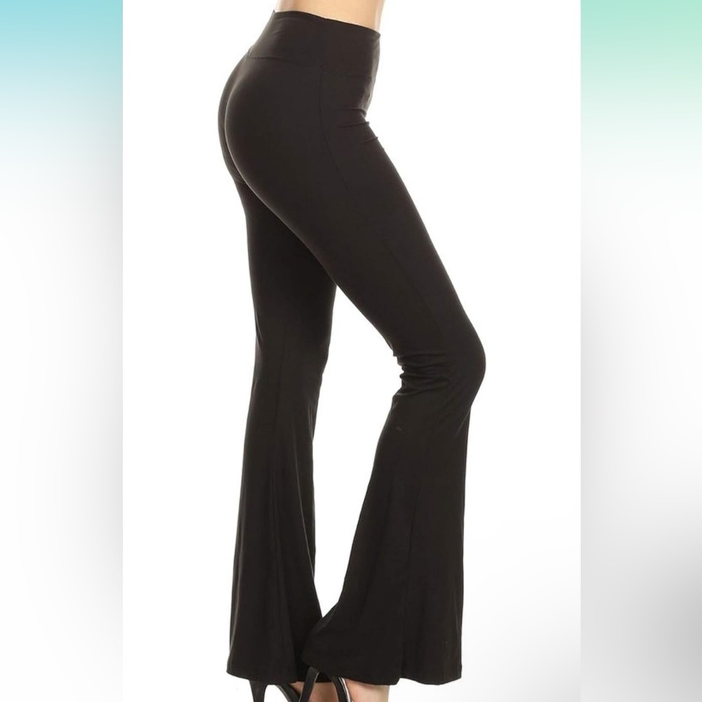 Flared Casual, Work, Lounge Palazzo Pants-Wide Leg yoga pants